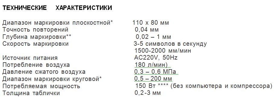 ТЕХНИЧЕСКИЕ ХАРАКТЕРИСТИКИ